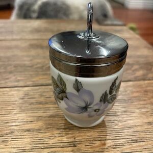 ROYAL Worcester June Garland Small Size Egg Coddler Made in England